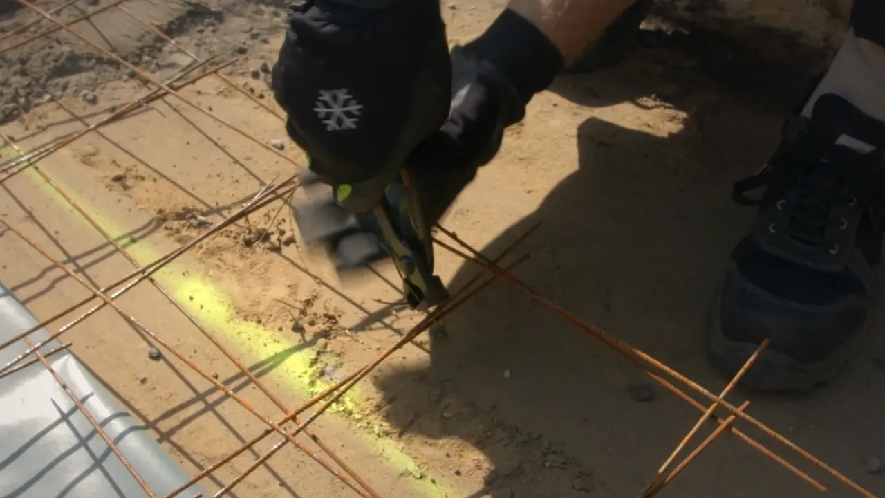 Bewehrung-Pool-Stahlmatten-mit-Roedeldraht-verbinden