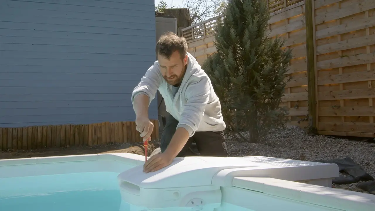 Kindersicherung Poolfilter fixieren