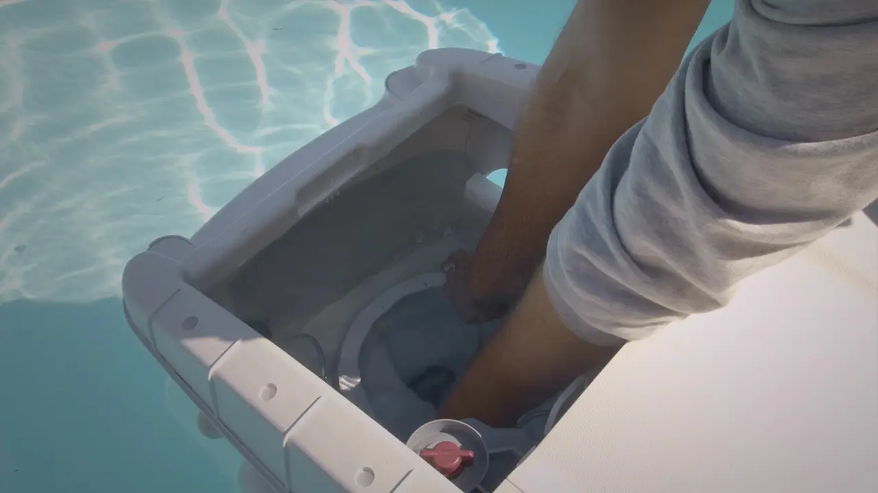 Textilfiltermembran in Pool Filteranlage